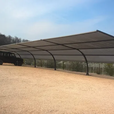 Pensiline ombreggianti antigrandine