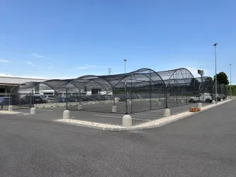 Coperture antigrandine grandi parcheggi concessionarie
