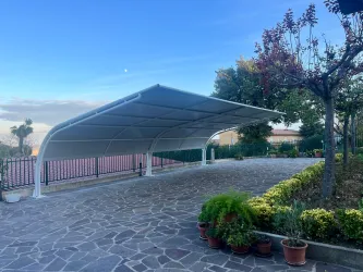 Pensilina auto ombreggiante antigrandine impermeabile