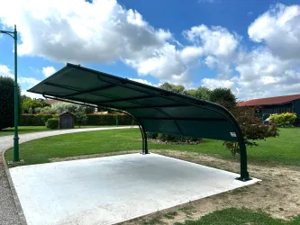 Pensilina auto ombreggiante antigrandine impermeabile